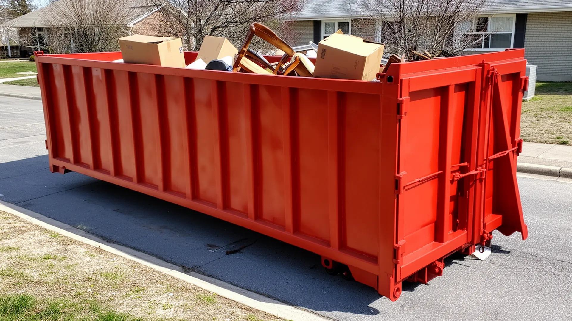 Roll-off dumpster from Liberty Waste Solutions in Champaign, IL